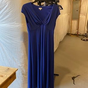 Royal blue sm cap sleeve dress